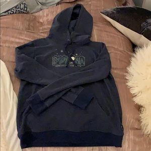 dark blue Patagonia sweatshirt